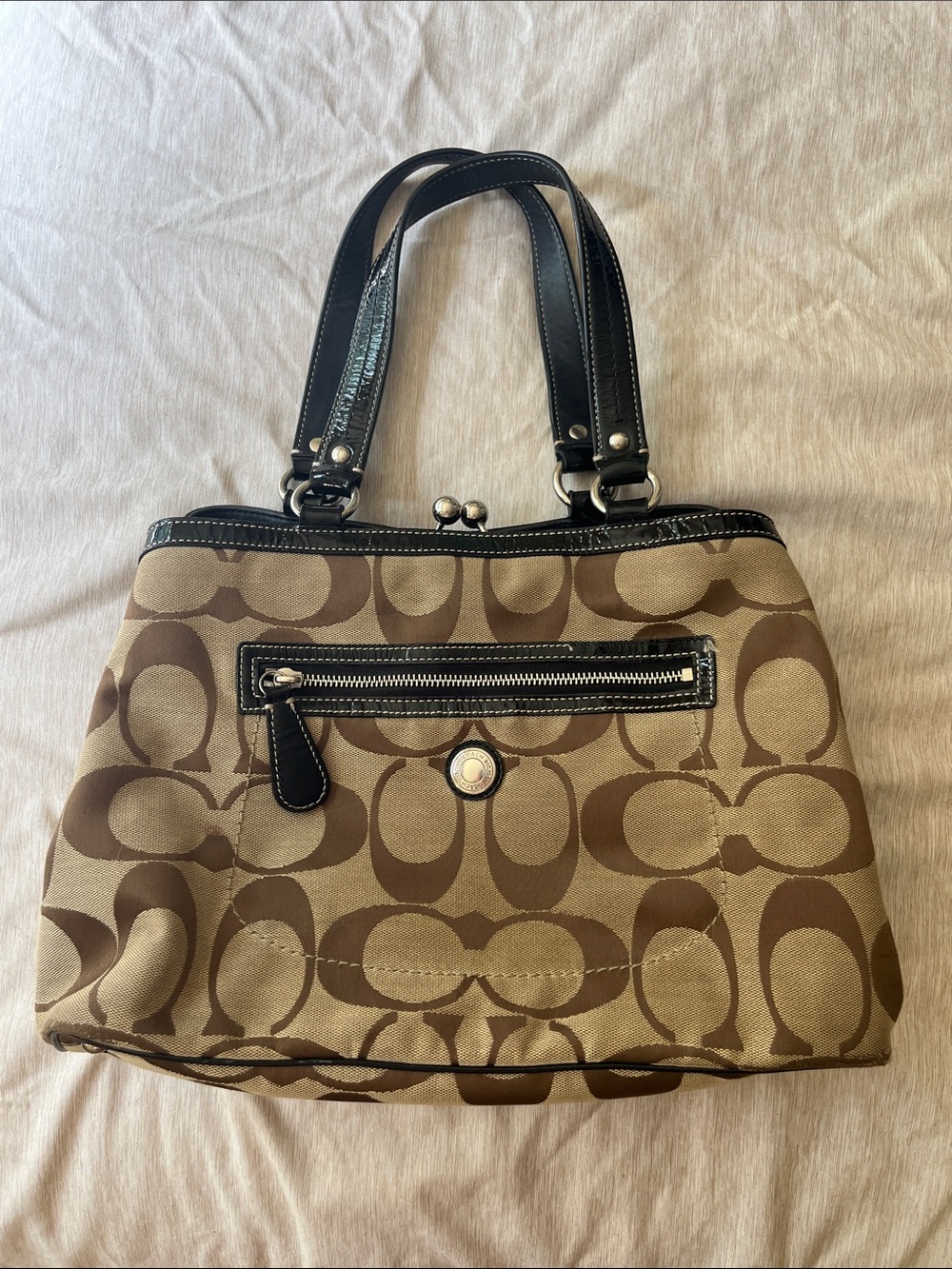 Coach Signature Tote Bag in Brown